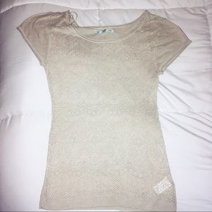 Maurice’s Crochet Short Sleeve Shirt - S